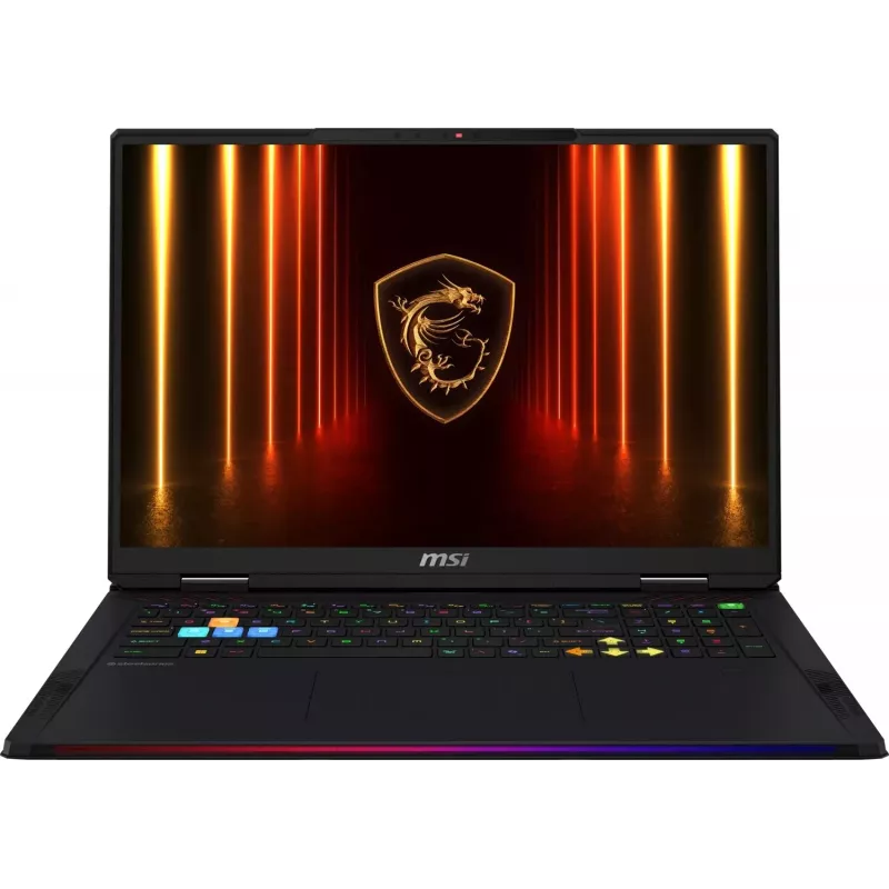MSI Raider A18 HX A9WIG-263 Gaming Laptop - AMD Ryzen 9 9955HX3D, 32GB RAM, 2TB SSD, RTX 5080, 18 inch UHD+ 120Hz, Wi-Fi 7, Bluetooth, Black