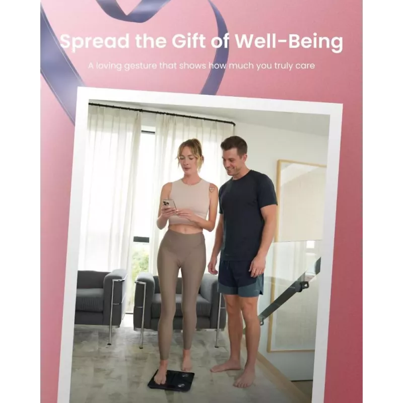 Viedie svari ķermeņa analīzei RENPHO Elis 1 Smart Body Scale Black