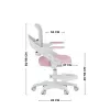 MARK ADLER Junior 4.3 Pink-Grey Swivel Chair