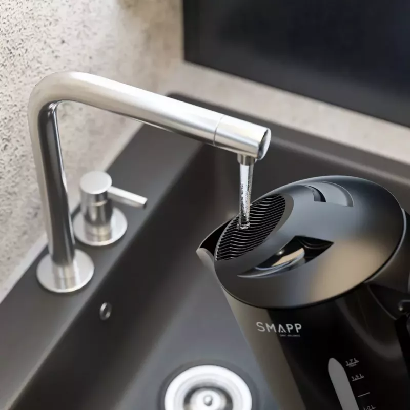SMAPP 1.7L bezvadu tējkanna Melna 2200W