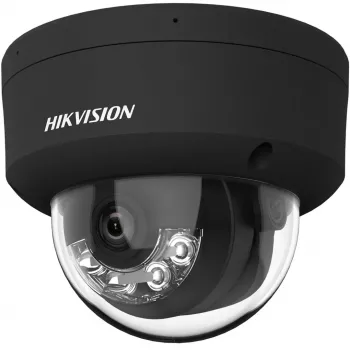Hikvision DS-2CD2143G2-LIS2U(2,8mm)(BLACK) 4MP AcuSense Kupolveida IP Drošības Kamera, 2,8mm Fiksēts Objektīvs, Melna