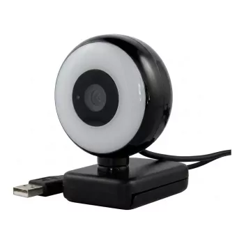 WEMISS CM-A2 Stream Series ar apgaismojuma gredzenu Full HD tīmekļa kamera, 1/3 inch CMOS sensors, melna