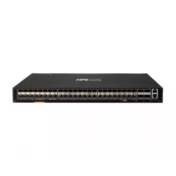 HPE Aruba 8320 48-Port 10GbE SFP+ un 6-Port 40GbE QSFP+ Managed Layer 3 Switch ar 2x 400W Barošanas Blokiem, 5x Ventilatoriem, Rack Kit, TAA Sertificēts