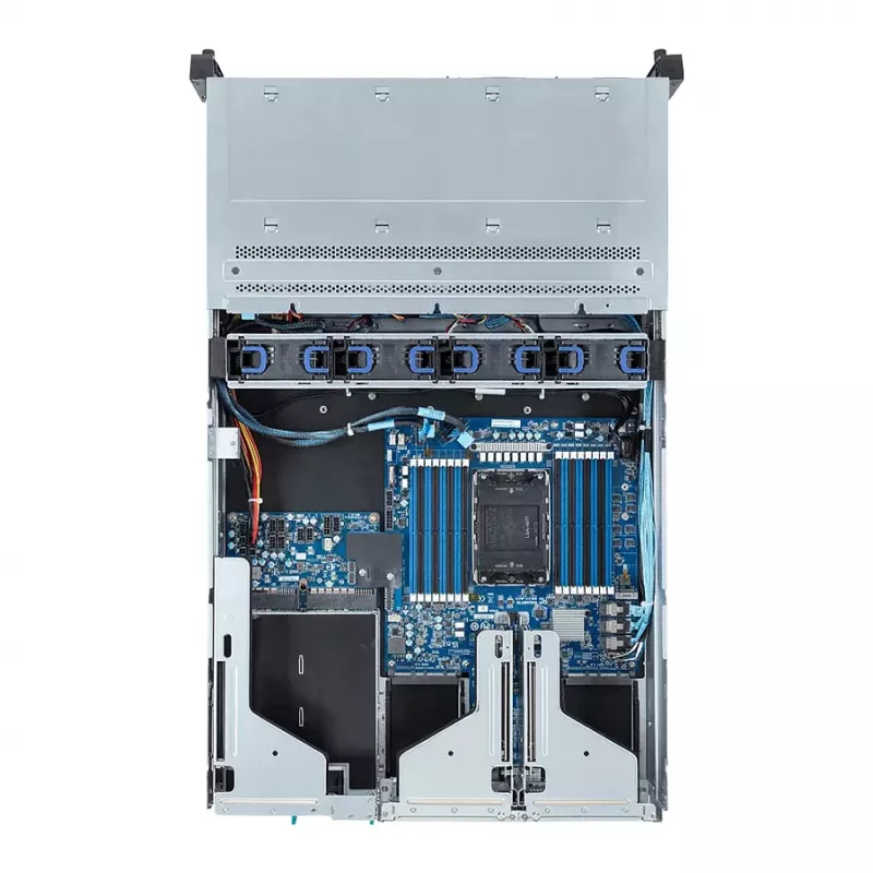 Giga Computing GigaByte R263-S30-AAH2 2U statīvā montējams servera barebone, 5. un 4. paaudzes Intel, 12x 3,5/2,5 collu nodalījumi, 2x 1300 W barošanas bloki