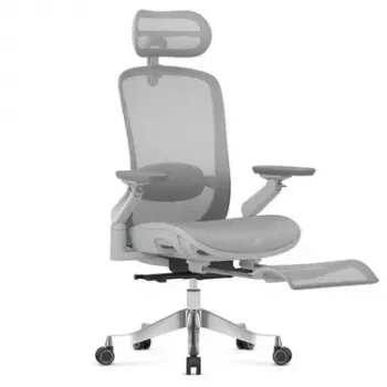 MARK ADLER Leadpro 8.7 Grey Office Chair with Headrest and Tilt Mechanism