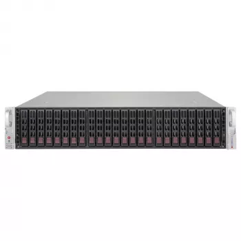 Supermicro SC216 BE1C-R609JBOD 2U 24x2.5 inch Hot-Swap SAS3 JBOD Enclosure ar 2x600W Redundantiem Barošanas Avotiem