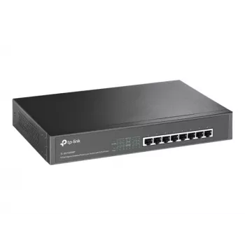 TP-Link TL-SG1008MP Nepārvaldāms Gigabitu Ethernet PoE+ Slēdzis (8 Porti, 126W Budžets, Melns)