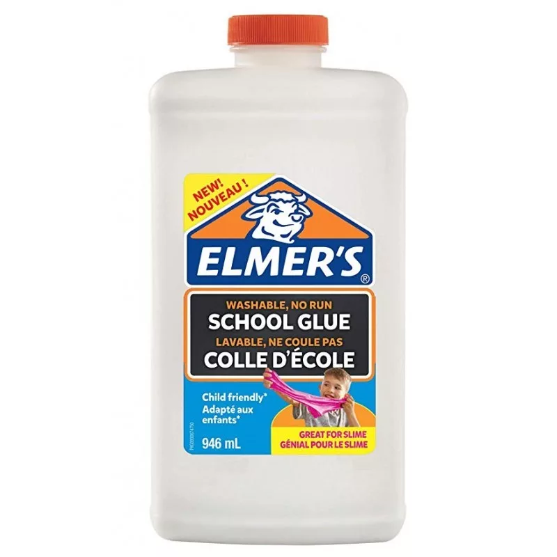 Elmer's 2079104 šķidrā līme - 946 ml (32 fl oz) - Mazgājams PVA, žūst caurspīdīgi - Spiežamā pudele