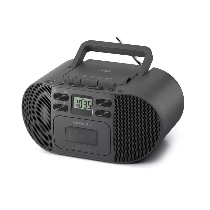 Muse M-188RDC CD Boombox ar Bluetooth, FM radio, USB, Melns