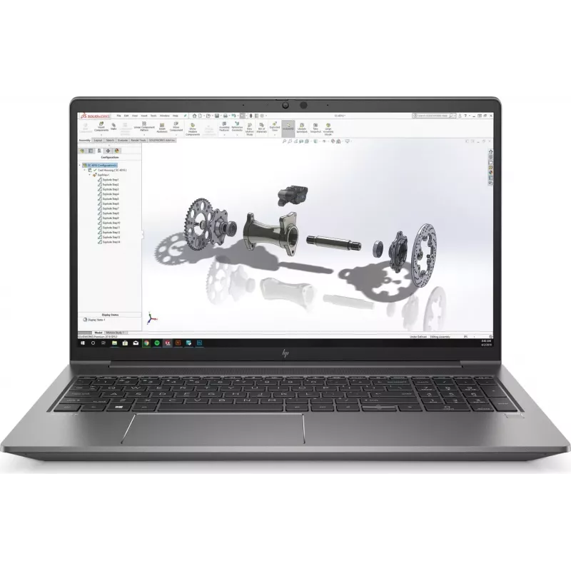 HP ZBook Power G7 15.6 inch FHD Laptop, Intel Core i7-10750H, 32GB RAM, 1TB SSD, NVIDIA Quadro T1000, Windows 10 Pro (atjaunota prece)