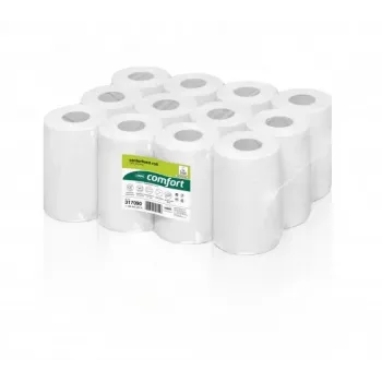 WEPA centrālās padeves ruļļi padeves punktu sistēmai RPMB268, 68 m, 195 lapas, 20x35 cm, pārstrādāta papīra salvete (12 ruļļi)
