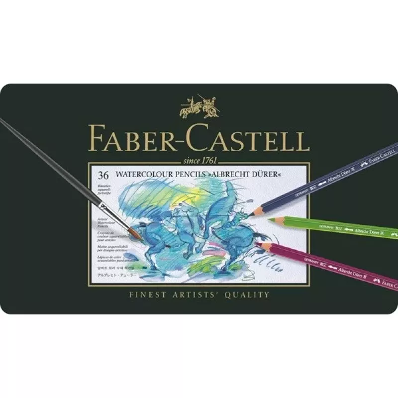 Faber-Castell Polychromos Krāsu Zīmuļu Komplekts - 36 Gabali - Metāla Kārba - FC-117536