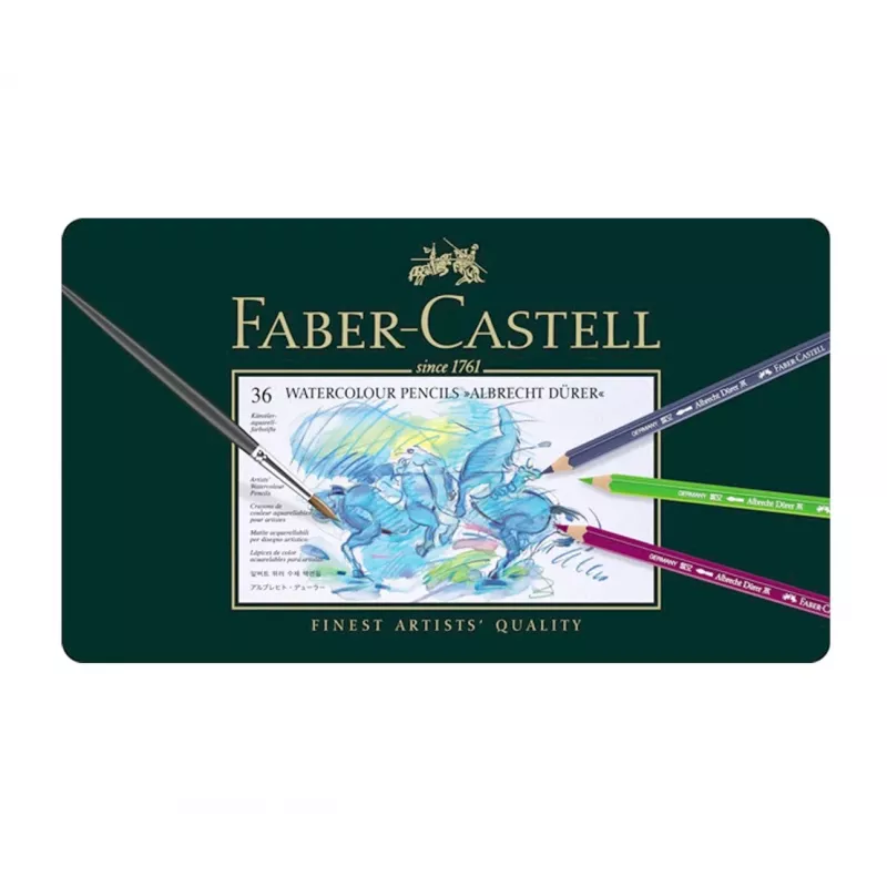 Faber-Castell Polychromos Krāsu Zīmuļu Komplekts - 36 Gabali - Metāla Kārba - FC-117536