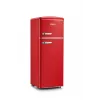 SEVERIN RKG 8930 Retro Red Ledusskapis ar saldētavu, 208 L, Energoklase E