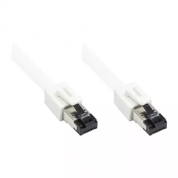 GoodConnections RNS® Cat.8.1 S/FTP Patch Cable, PiMF, LSZH, 2000MHz, 40Gbit/s, White, 0,5m