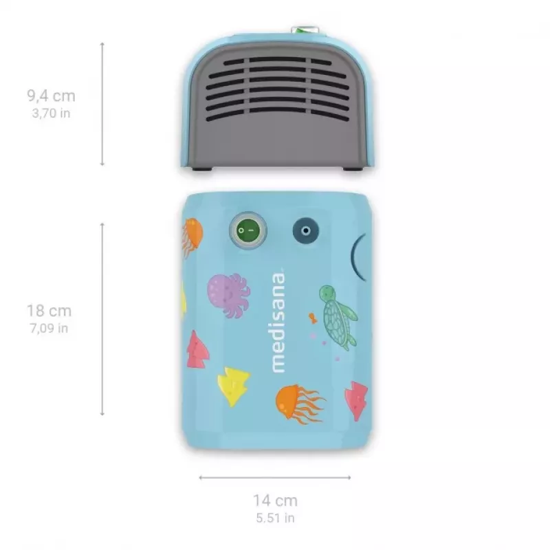 MEDISANA Inhalators IN 155 Kompresora Nebulizators Balts/Zils