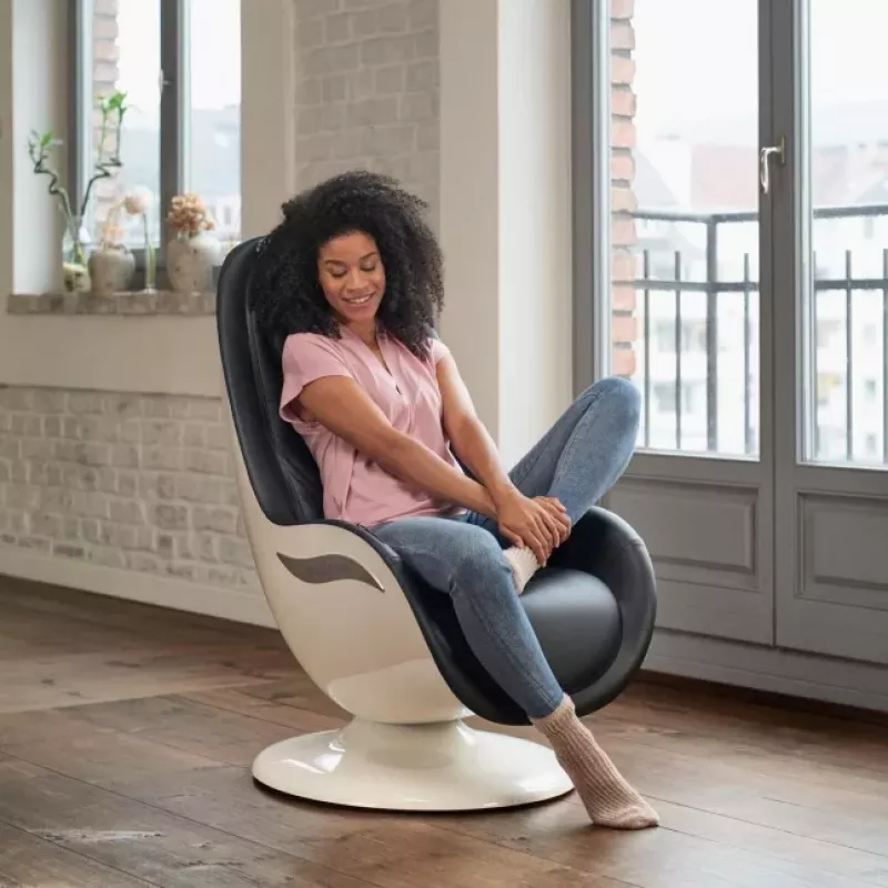 Medisana RS 660 Shiatsu Masāžas Krēsls ar Sildīšanu, Melns