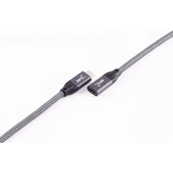 ShiverPeaks BASIC-S USB-C pagarinātājkabelis, USB 3.2 Gen 2, 2,0 m, melns