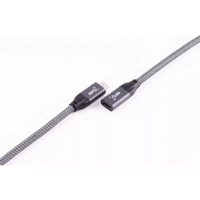 ShiverPeaks BASIC-S USB-C pagarinātājkabelis, USB 3.2 Gen 2, 2,0 m, melns