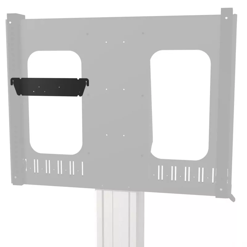Kindermann Mounting Clamp - Black, RAL 9005 - Cart Mounting (Rear)