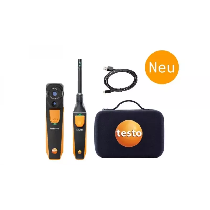 Testo 860i Mold Set Termokamera un Higrometrs Bluetooth 256x192