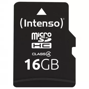 Intenso 16GB MicroSDHC Class 4 atmiņas karte ar SD adapteri