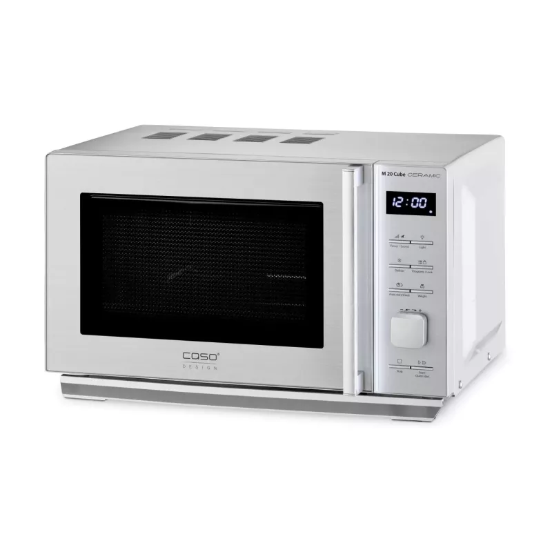 CASO M 20 Cube Microviļņu krāsns 800 W Sudraba Brīvstāvoša
