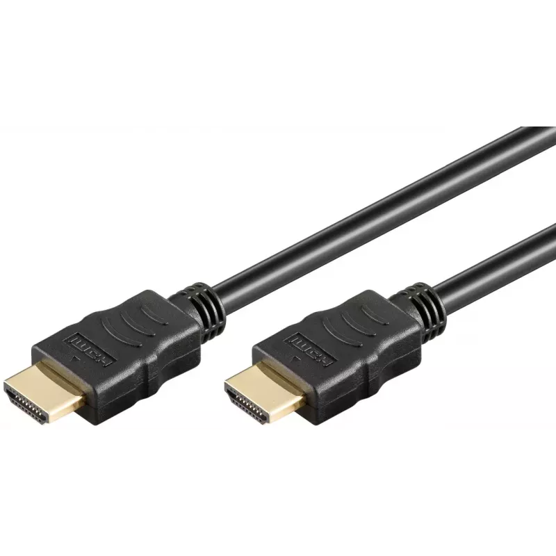 Goobay 80103 Soft HDMI High-Speed Cable with Ethernet 2 m Melns