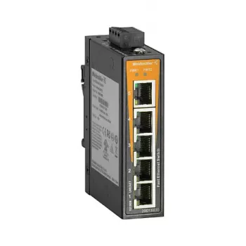 WEIDMUELLER IE-SW-EL05-5TX Nepārvaldāms Fast Ethernet industriālais slēdzis, 5x RJ45, DIN sliede