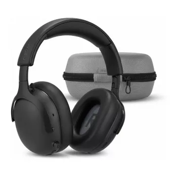 MEDION LIFE HX-1 Plus Over-Ear austiņas Black ANC Bluetooth 5.2 100h Battery IPX4