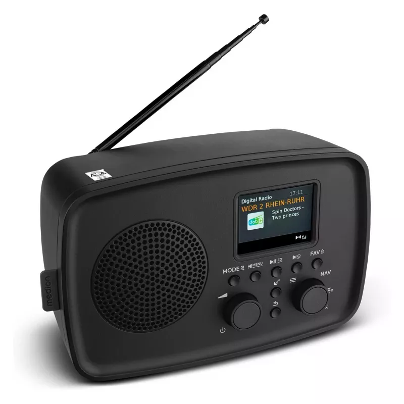 MEDION LIFE DAB+ Radio DRE-1 Melns