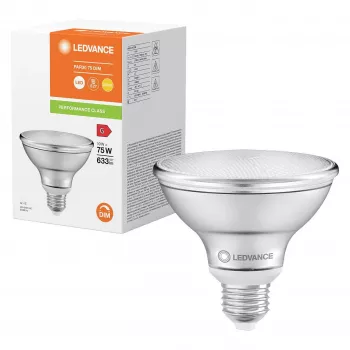 OSRAM PAR30 LED Reflektora Lampa 10W 75W Ekvivalents 633lm 2700K Silts Balts E27 36°
