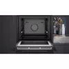 SIEMENS HM736GAB1 iQ700 Iebūvējamā cepeškrāsns ar mikroviļņu krāsni, melna, 60 cm, Home Connect