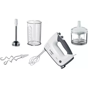Bosch MFQ37480 ErgoMixx rokas mikseris, 750 W, balts/pelēks
