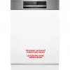 BOSCH SMI6ECS12E Serie 6 daļēji integrējamā trauku mazgājamā mašīna (birstēts nerūsējošais tērauds, 60 cm, Home Connect)