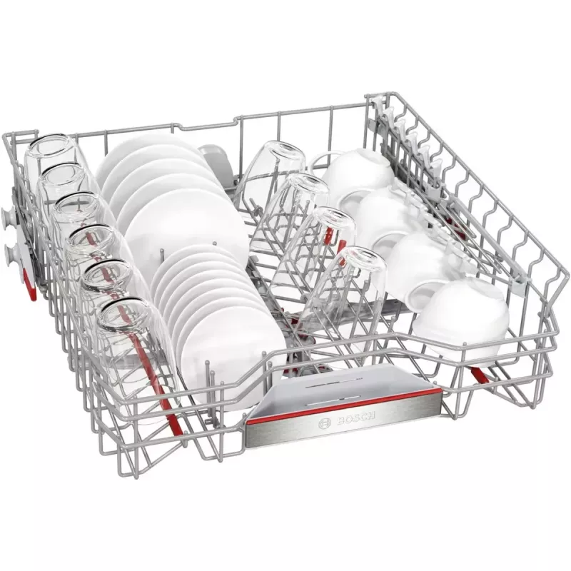 BOSCH SMI6ECS12E Serie 6 daļēji integrējamā trauku mazgājamā mašīna (birstēts nerūsējošais tērauds, 60 cm, Home Connect)
