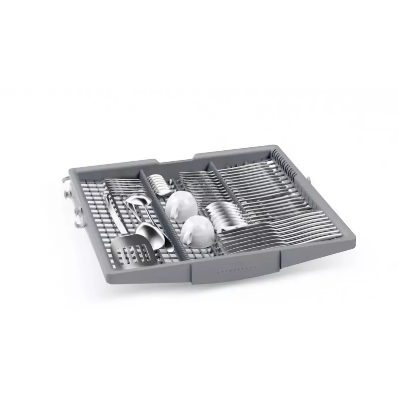 BOSCH SMI6ECS12E Serie 6 daļēji integrējamā trauku mazgājamā mašīna (birstēts nerūsējošais tērauds, 60 cm, Home Connect)