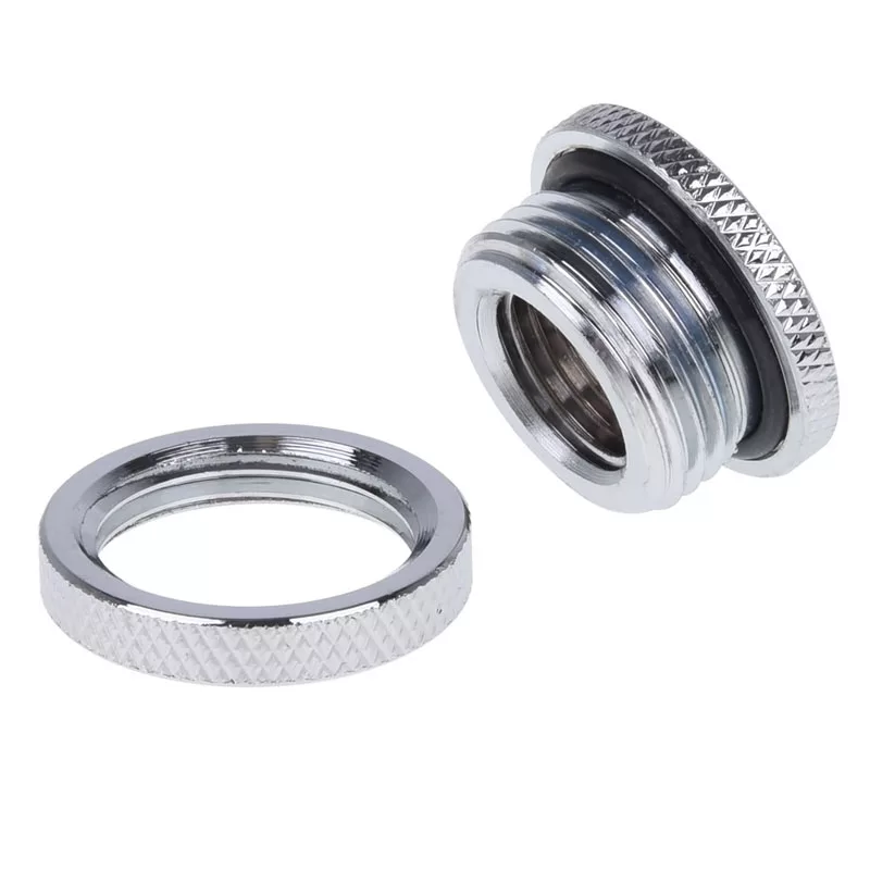 Alphacool HF Bulkhead Fitting, Short Version, G1/4 - Chrome