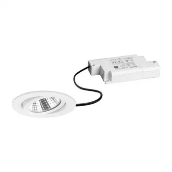Brumberg 39363173 BB03 apaļais iestrādājamais LED prožektors, balts, 6W, 230V, fāzes griezuma regulējams, pagriežams