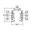 Brumberg 87162080 3-Phase Track ONETRACK DALI/Switchable, Length 2.0m, Black