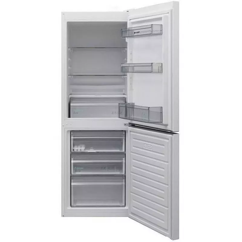 Sharp SJ-FBB02DTXWE-EU Brīvi stāvošs ledusskapis-saldētavs, balts, 324 L, E