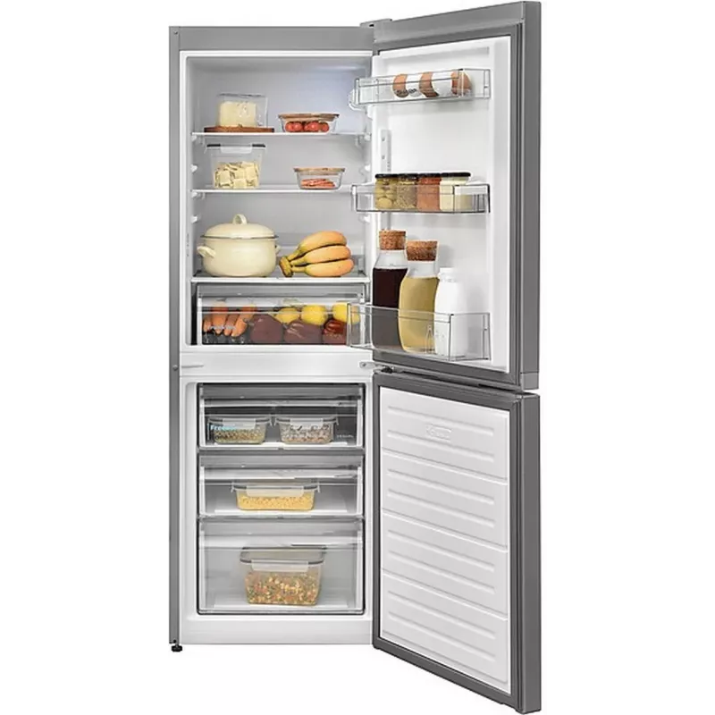 Sharp SJ-FBB02DTXLE-EU Brīvi stāvošs ledusskapis ar saldētavu, 268L, Total No Frost, Sudraba, Energoklase E