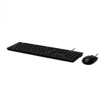 Acer AAK400 vadu tastatūras un peles komplekts - US izkārtojums - Melns - Mazumtirdzniecības iepakojums