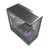 DarkFlash DS950 ATX datora korpuss, 270° panorāmas skats, USB-C 3.2 Gen 2, 6 ventilatori, melns