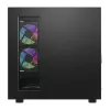DarkFlash DS950 ATX datora korpuss, 270° panorāmas skats, USB-C 3.2 Gen 2, 6 ventilatori, melns