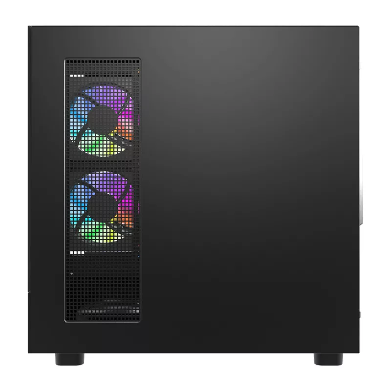 DarkFlash DS950 ATX datora korpuss, 270° panorāmas skats, USB-C 3.2 Gen 2, 6 ventilatori, melns