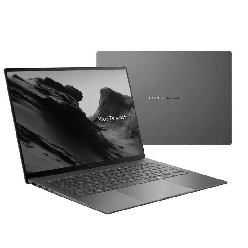 ASUS Zenbook S14 UX5406AA-SU324W Klēpjdators, 14 inch OLED 3K Skārienekrāns, Intel Core Ultra 9 386H, 32GB RAM, 1TB SSD, Intel Graphics, Windows 11 Home, Antrim Gray