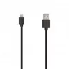 SEEK TOTI USB-A uz Lightning, 2m PVC Datu Kabelis 2A (nav MFI), Melns
