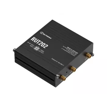 Teltonika RUT202 - 4G LTE bezvadu maršrutētājs, Wi-Fi 4, 2x Ethernet, DIN sliede