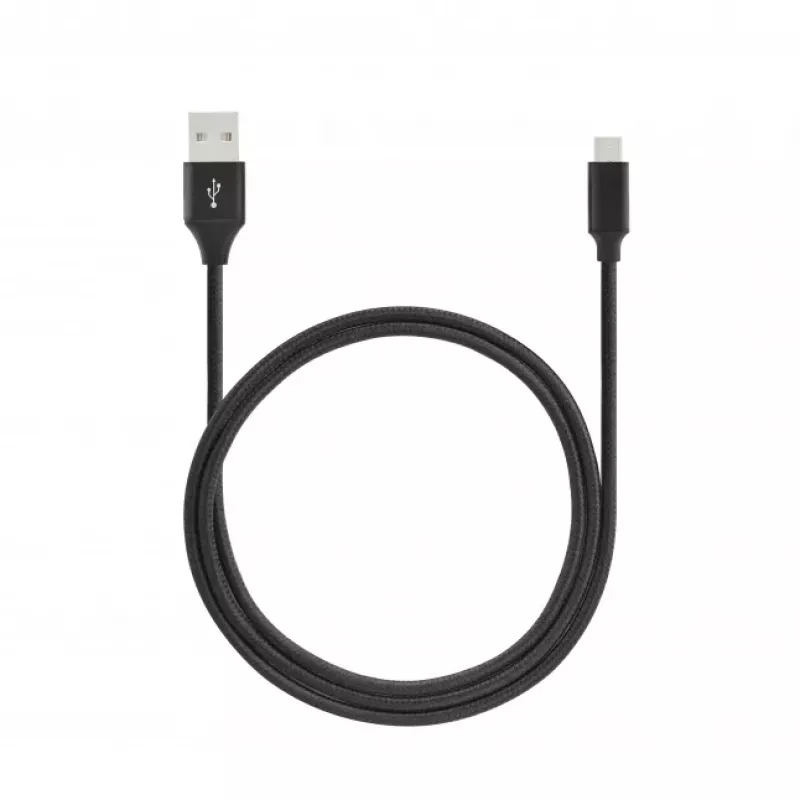 SEEK TOTI USB A to Micro USB, 2m Braided Cable 2A, Black